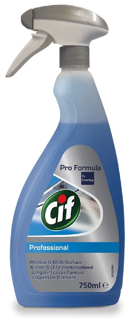 Cif Professional Glass & Multi Surface Cleaner 0,75l -
